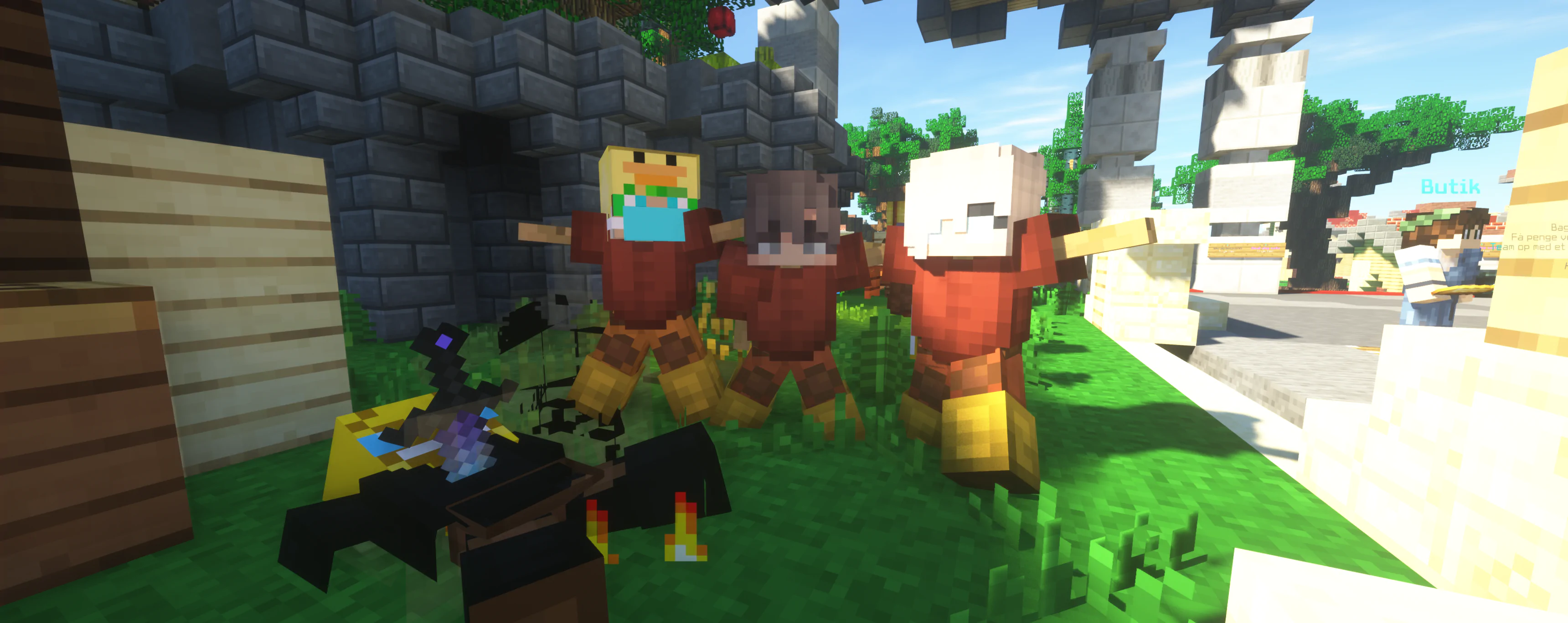Voxel blocks background